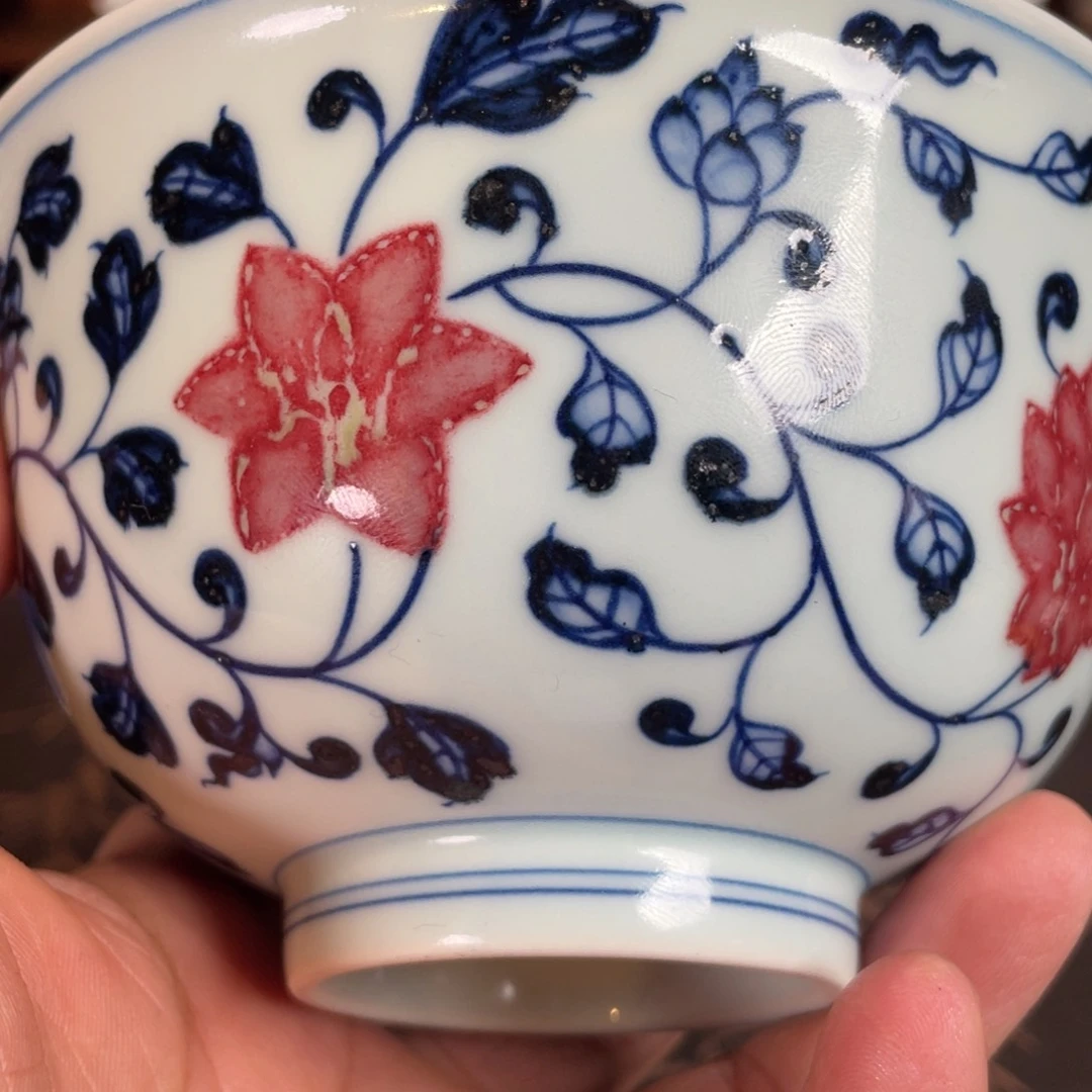 景德镇和然窑釉里红碗