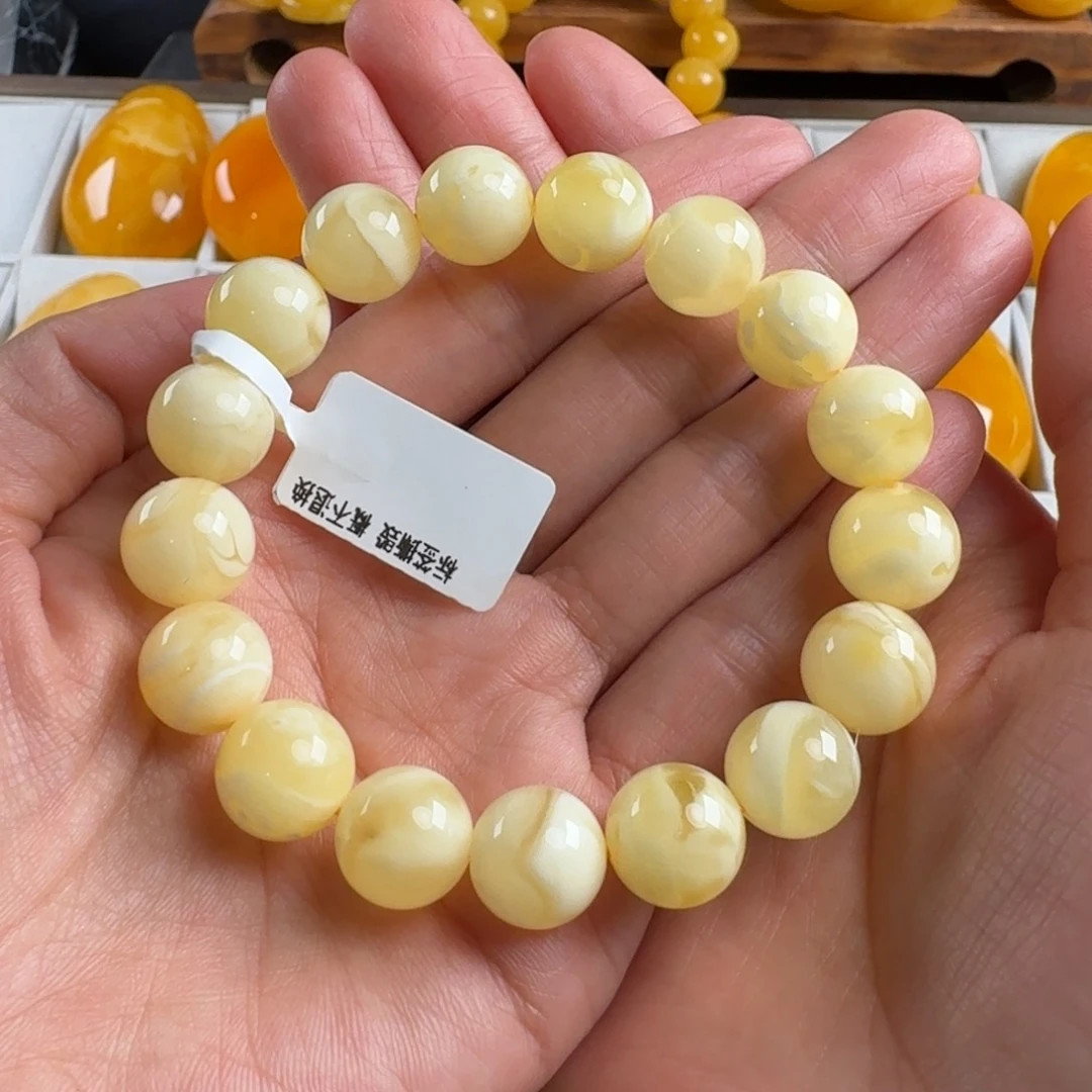 蜜蜡毛衣链未镶嵌