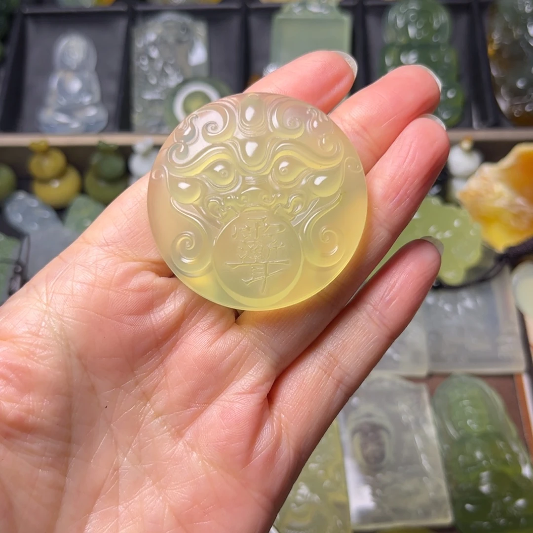 蛇纹石玉未镶嵌吊坠(不含链)