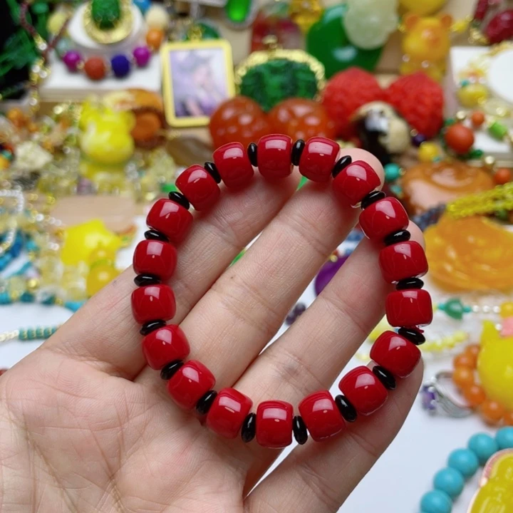 树脂制品34号红色手串