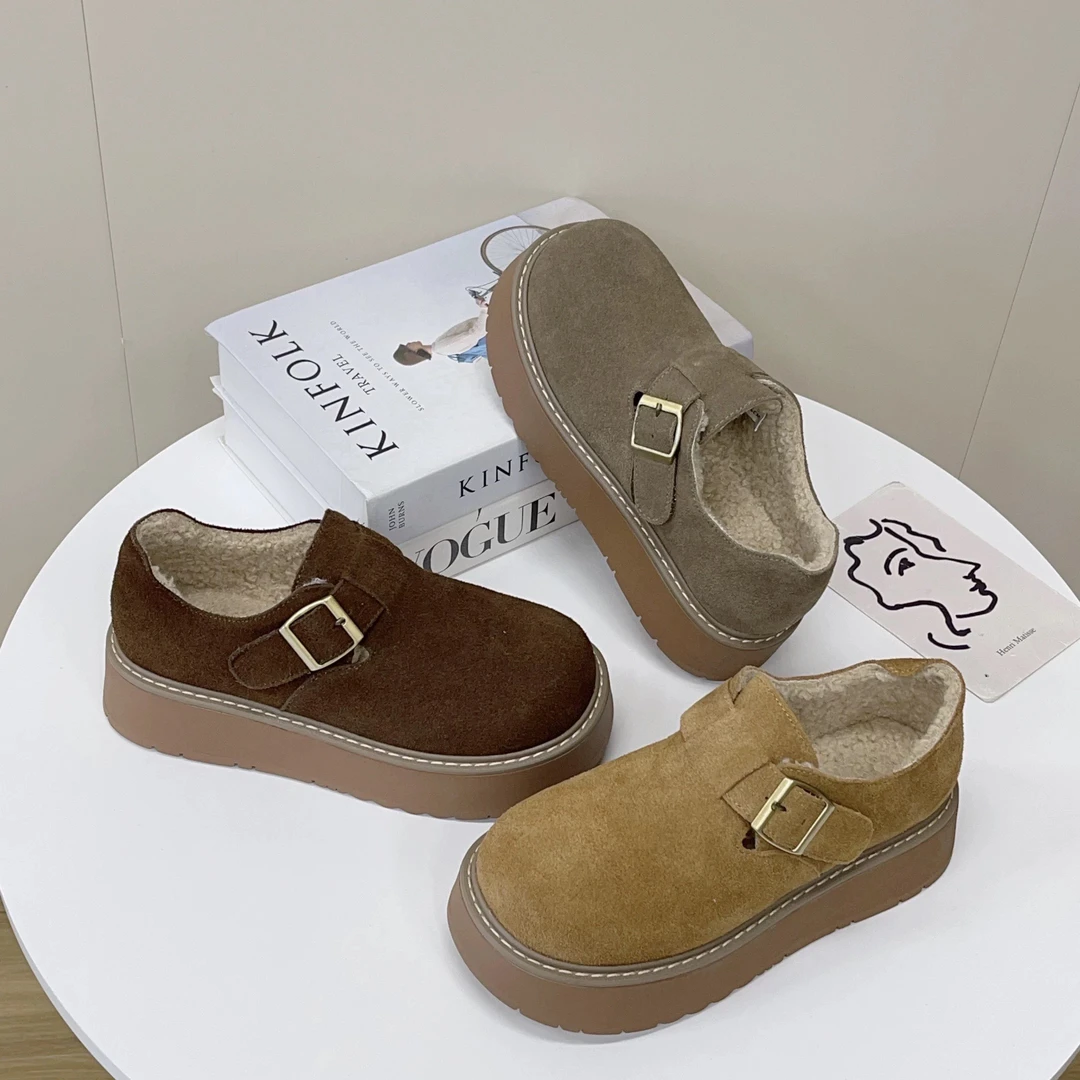 新款厚底加绒勃肯鞋981-2