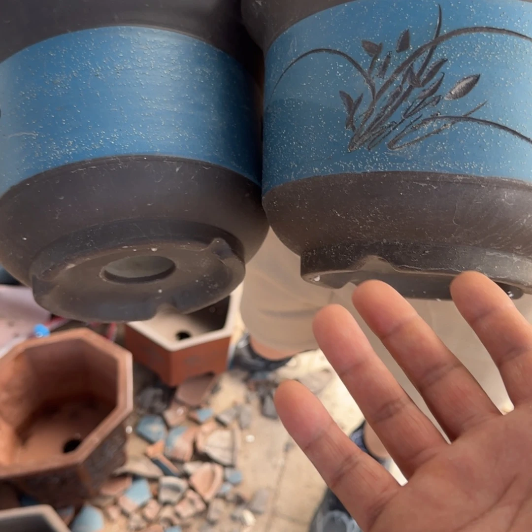 紫砂花盆瑕疵的问题