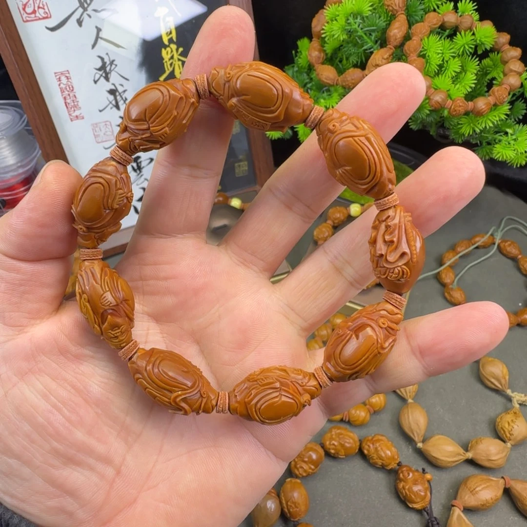 橄榄核手串/手链老派财神