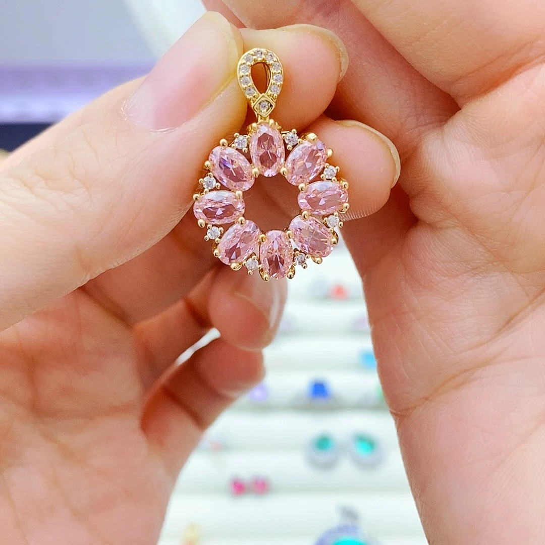 吊坠(赠链)蓝宝石未镶嵌