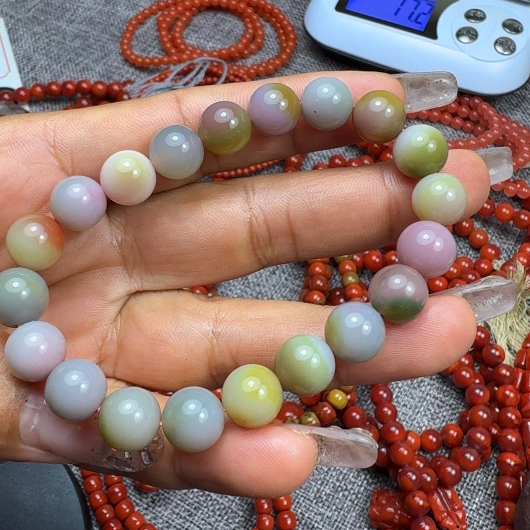 欣***荣玛瑙/玉髓未镶嵌手链