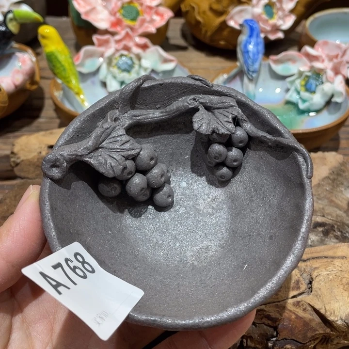 手工制作陶瓷茶具茶杯青蛙