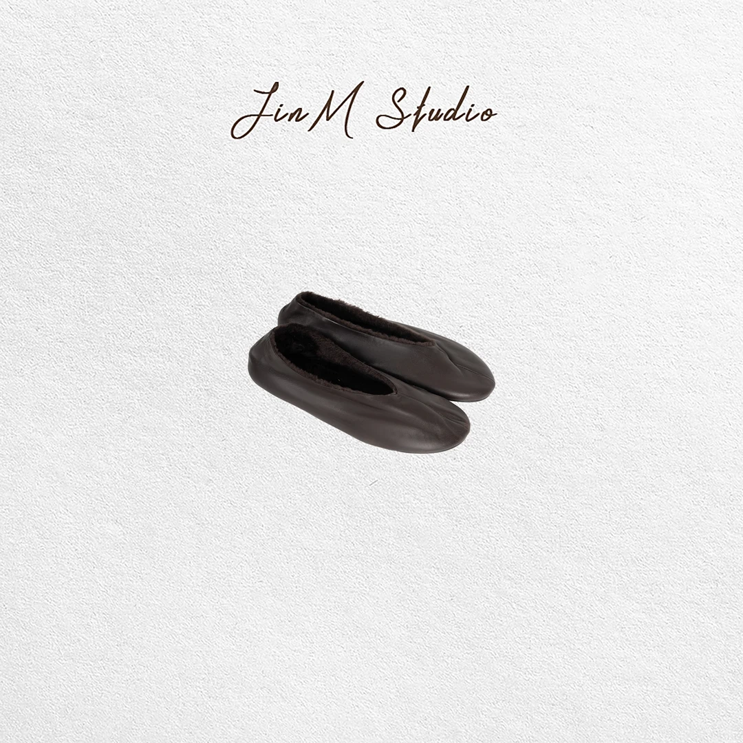 Jinmstudio丨小胎羊皮芭蕾舞平底鞋（加绒款）642501A0578