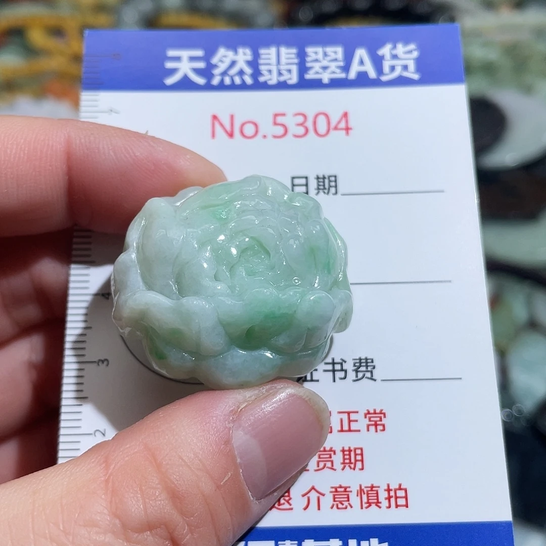 翡翠未镶嵌挂件5304