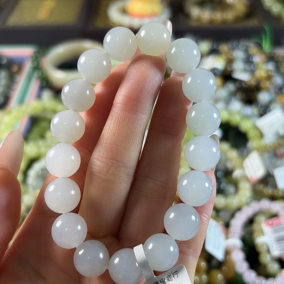 和田玉未镶嵌手链19