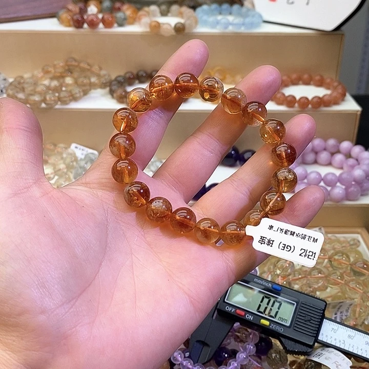 水晶手链未镶嵌暴力黄10+