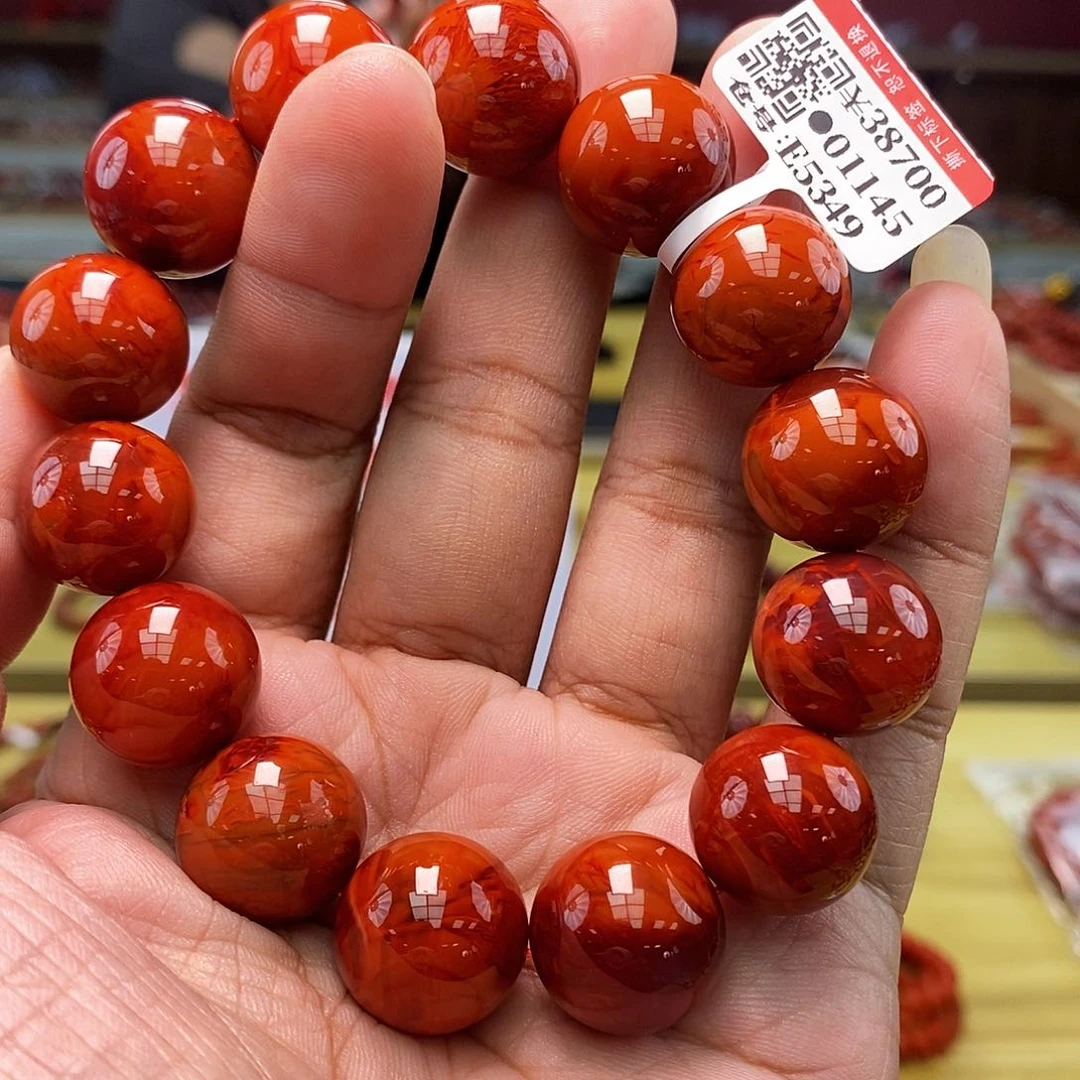 南红玛瑙南红手串16mm+多样性发一未镶嵌