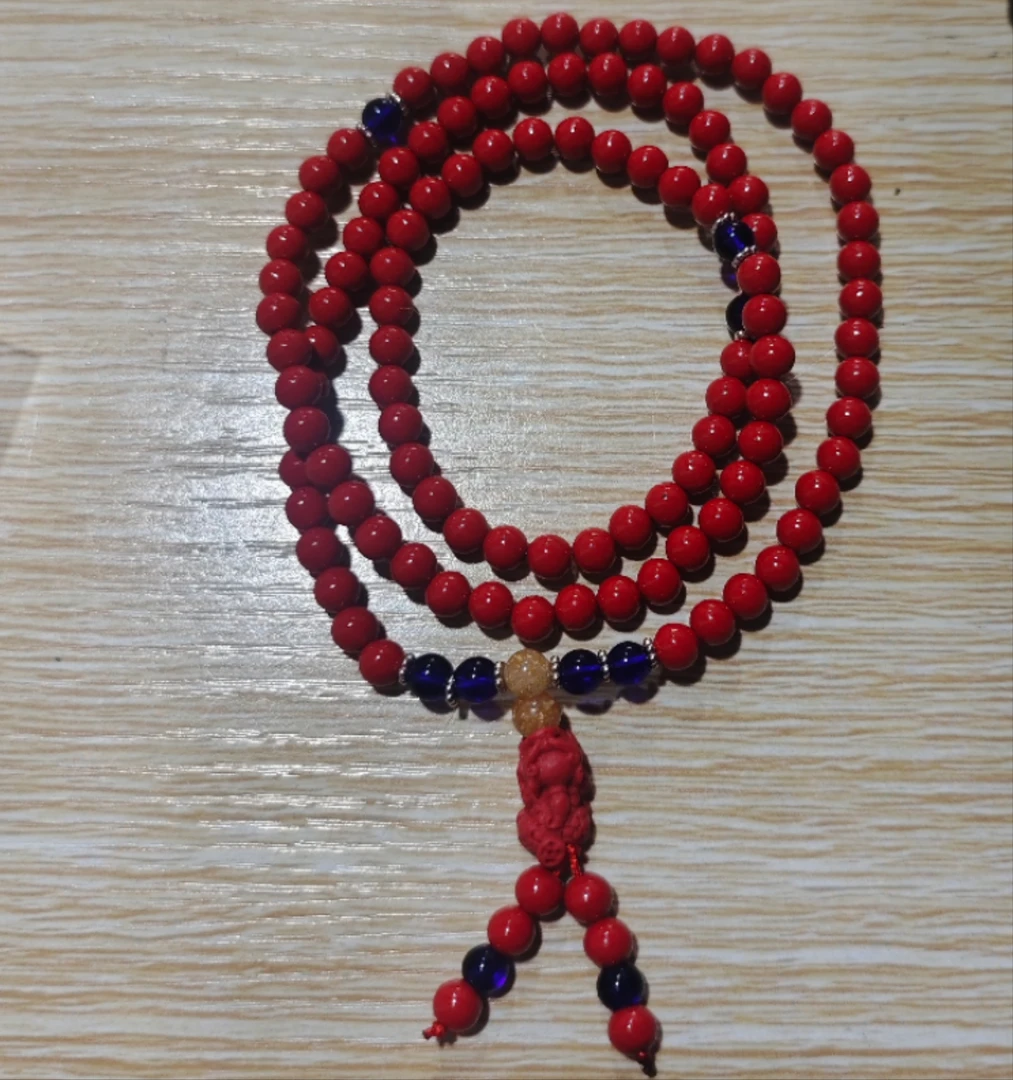 天然辰砂YW068朱砂精品手串（无礼盒）