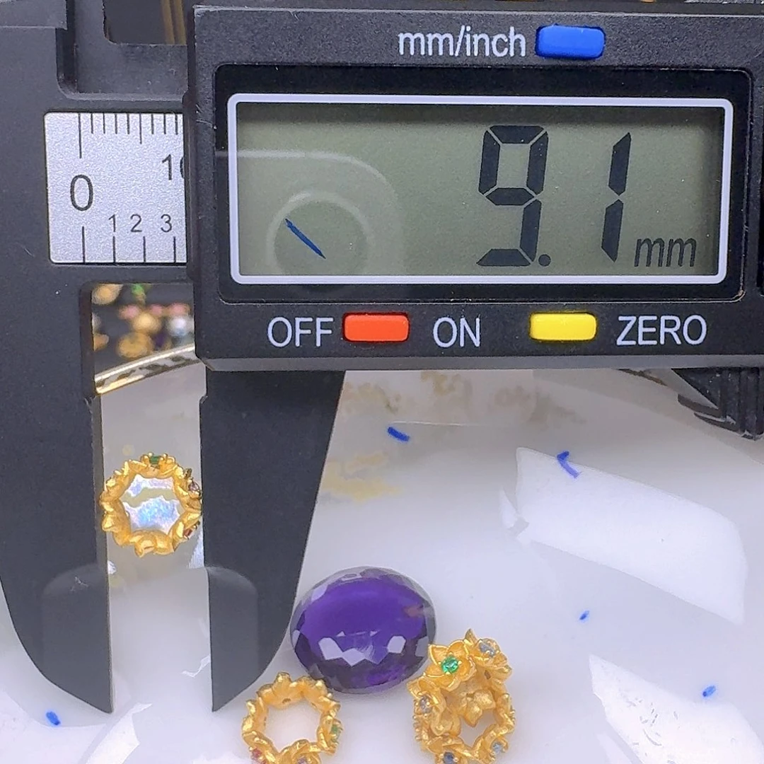 银S925镶嵌颈饰紫晶紫水晶925镶嵌150