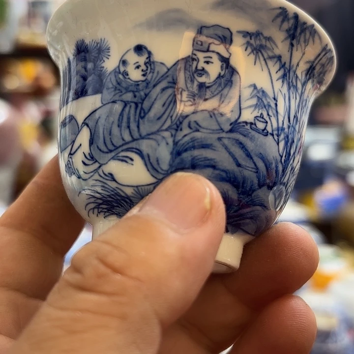 浪***花陶瓷摆件不固定一件