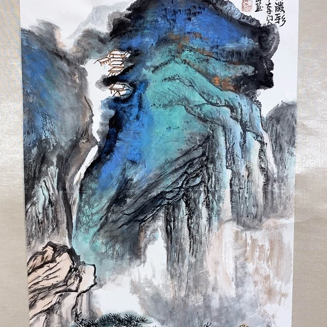 国画大风堂嫡传-侯果山老师作品路