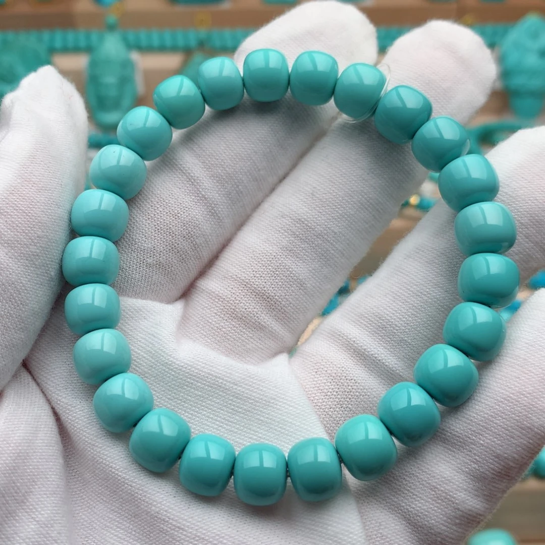 绿松石未镶嵌珠宝奇石8.6mm