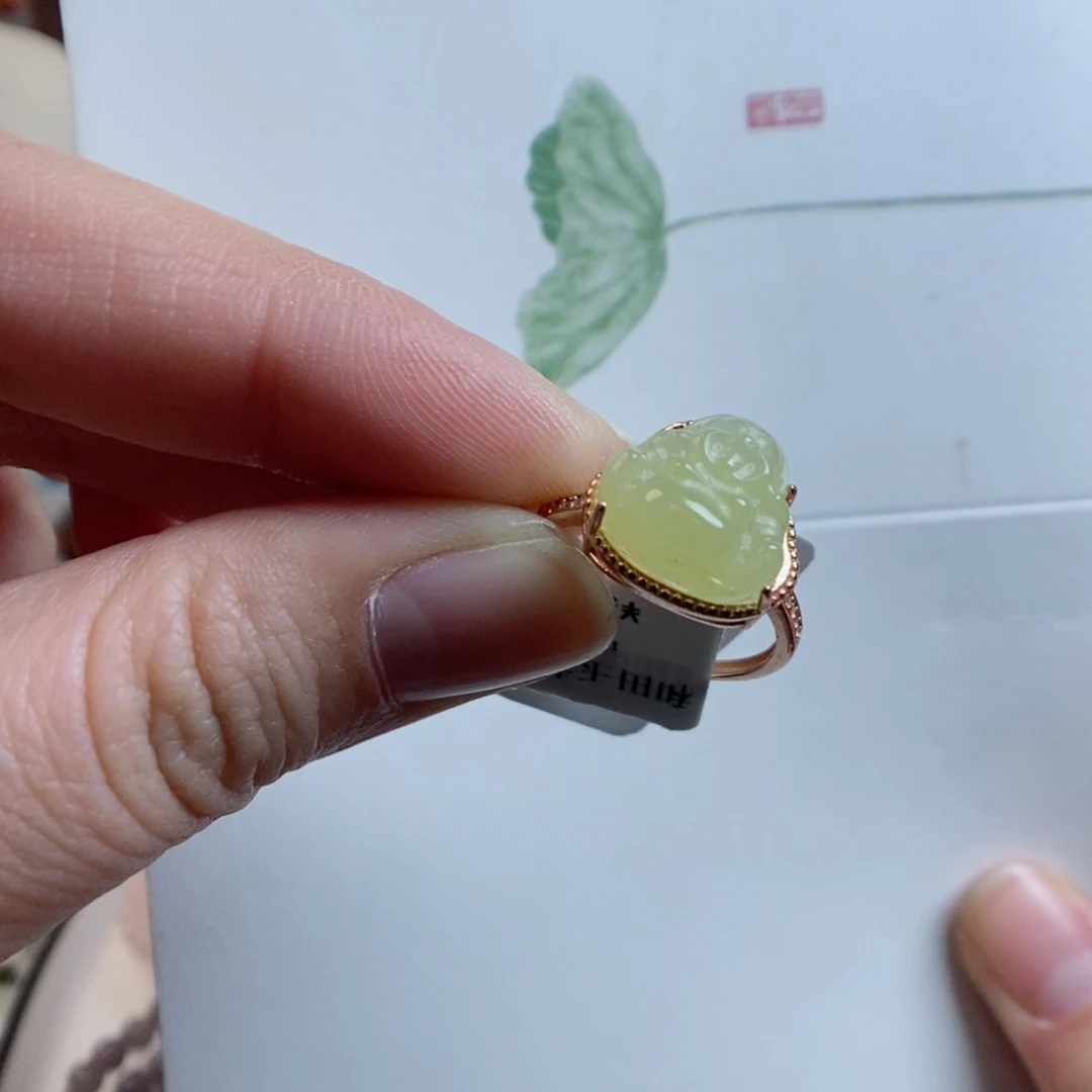 和田玉颈饰银S925镀金镶嵌