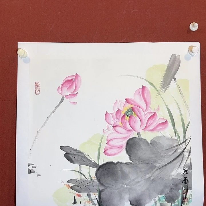 国画听兰老师花鸟