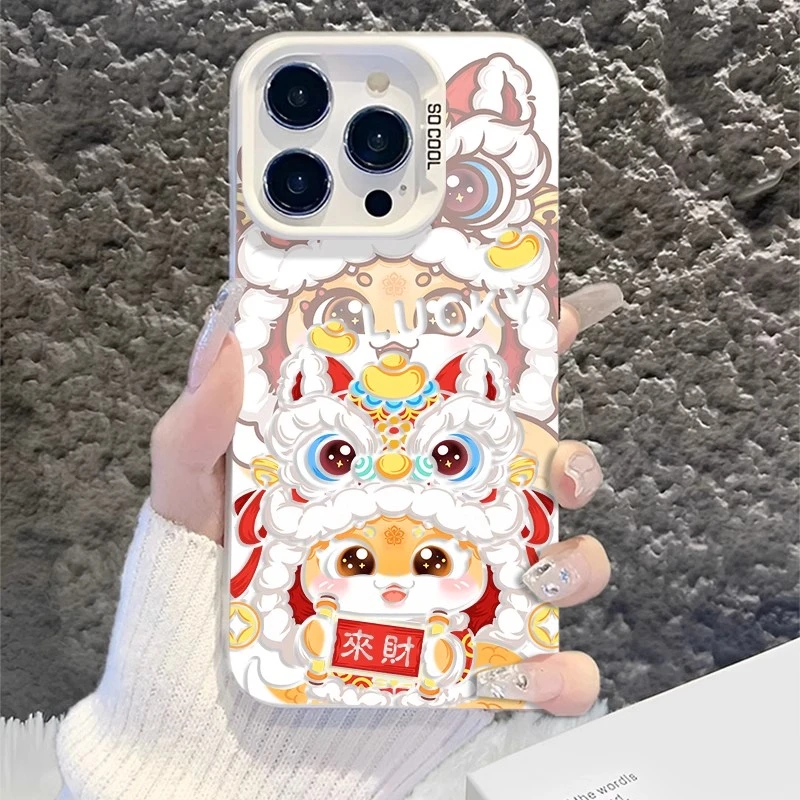 醒狮蛇年适用小米10手机壳小米10pro新款小米10s硅胶彩银防摔高级