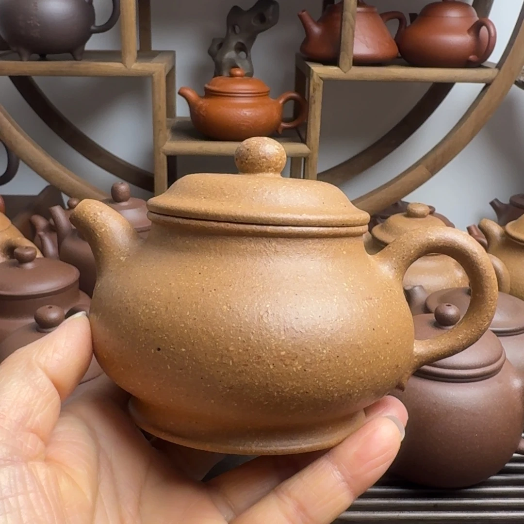 紫砂茶壶240cc潘壶梨皮段泥