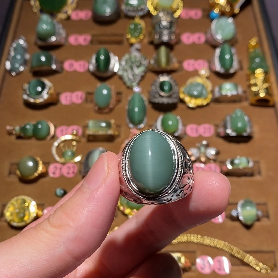 和田玉（碧玉）未镶嵌戒指