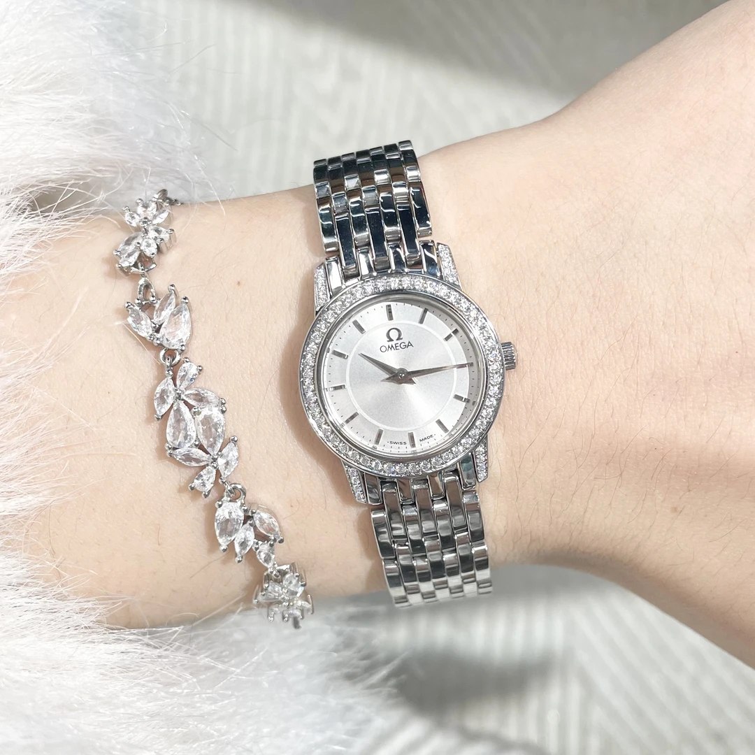 95新 Omega/欧米茄 蝶飞/全原后钻/Om1099