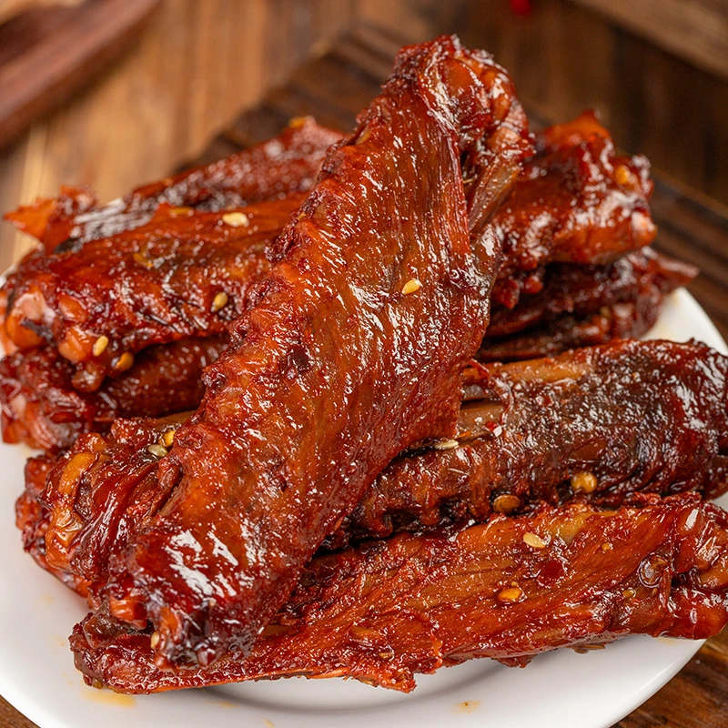 【爆辣鸭翅中】香辣鸭肉解馋小零食麻辣熟食下酒菜休闲食品看电影