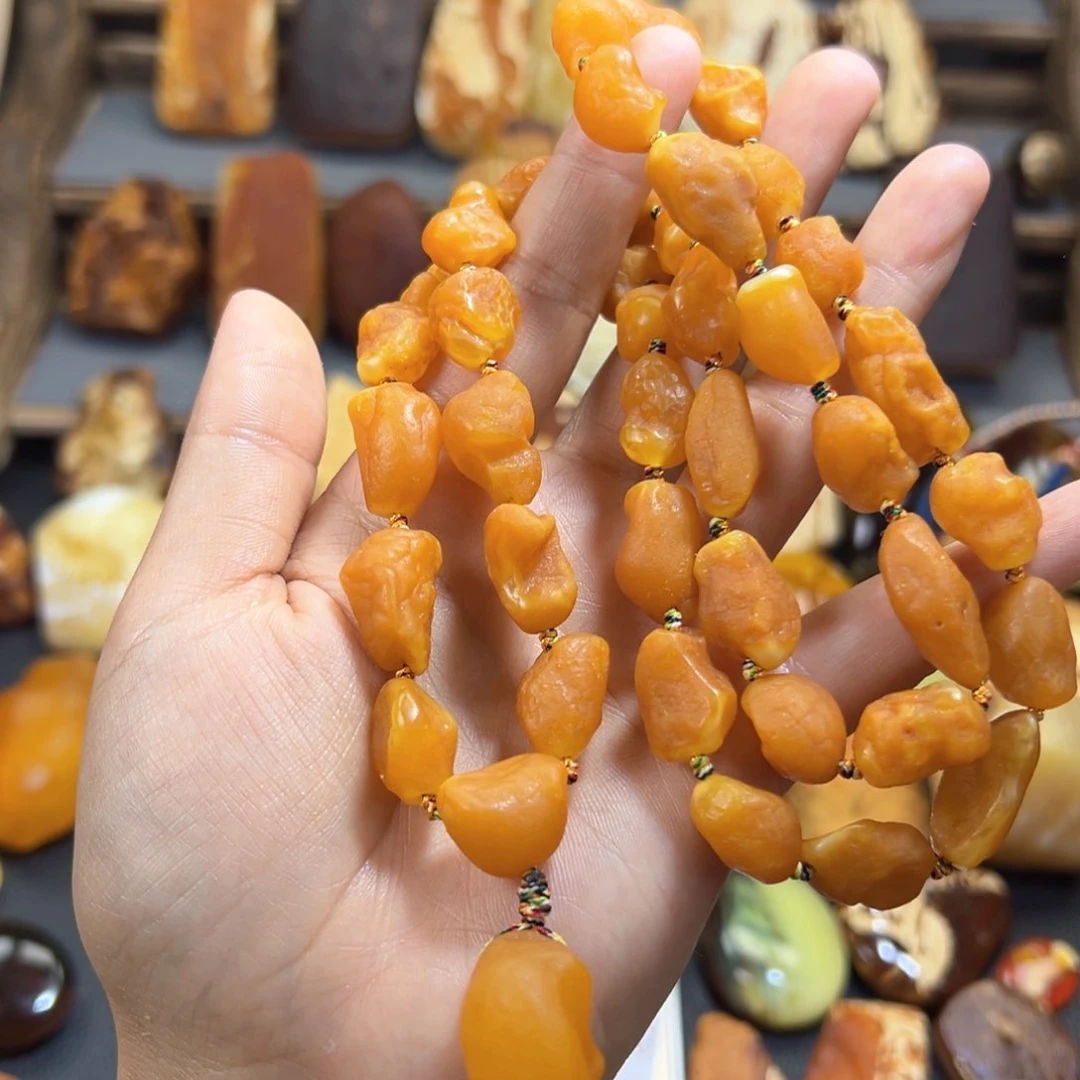 琥珀裸石未镶嵌琥珀蜜蜡