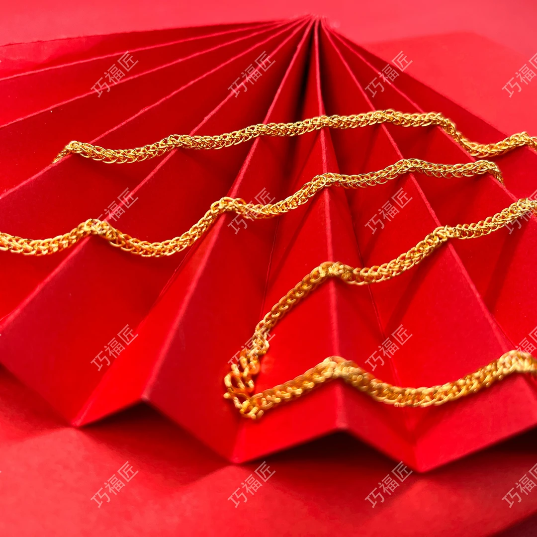 链子足银 侧身链百搭时尚褪色经典素链简约复古精美