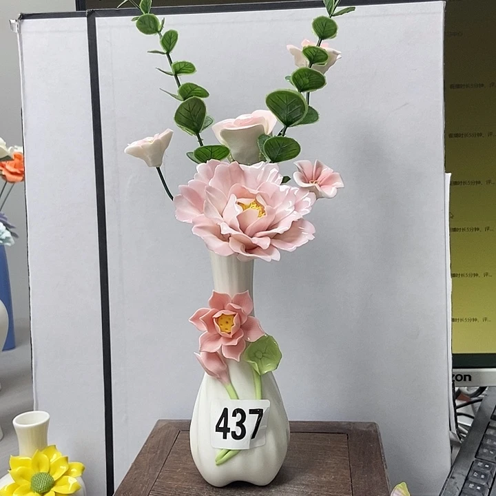陶瓷纯手工捏花设计