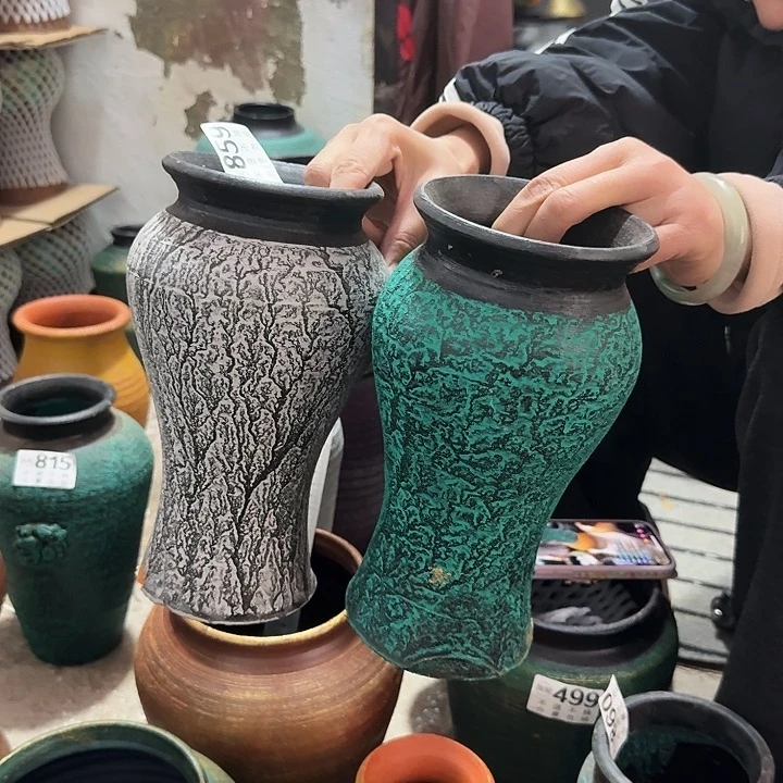 瑕疵灰绿一对859高度23口径10