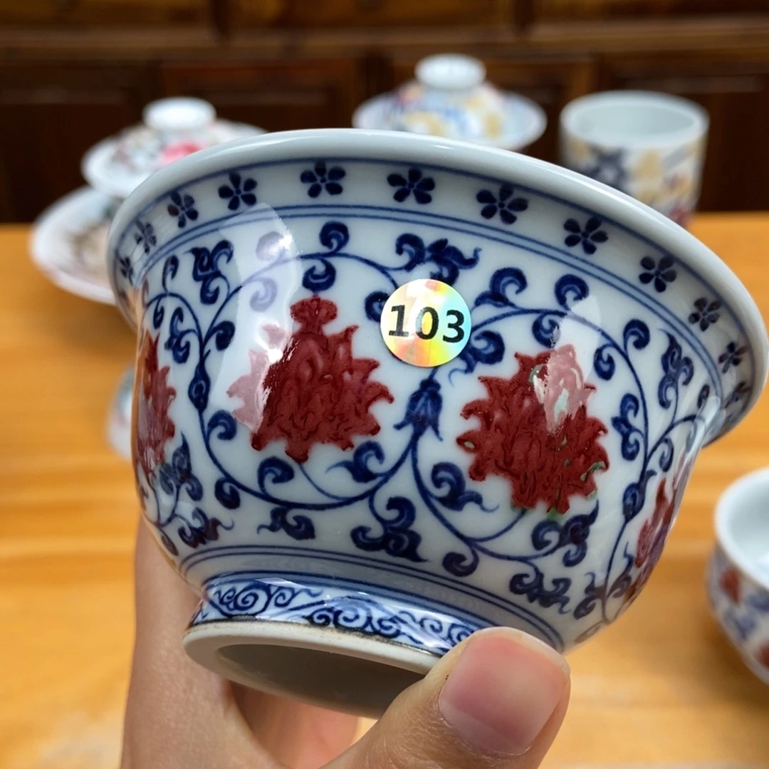 手绘现代茶具非古董