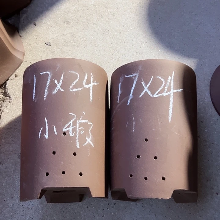 紫砂花盆宜兴紫砂花盆2只