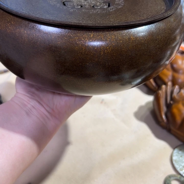 三***术铜藏乐家具摆件创意