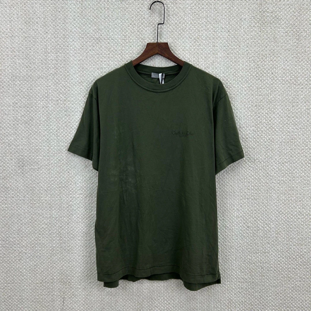 未使用 DIOR/迪奥 绿色小logo刺绣短袖 xl码 ys000477