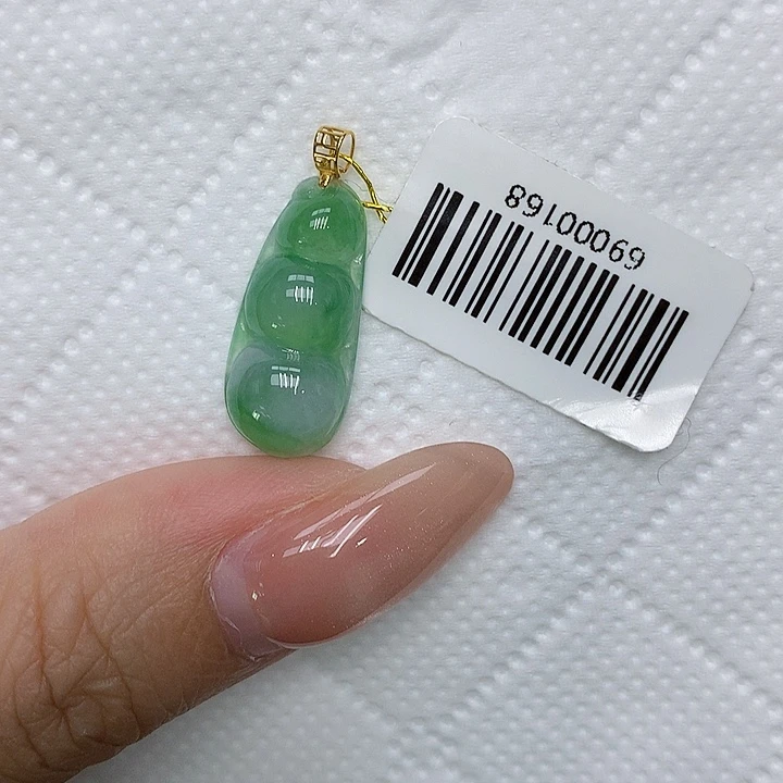 颈饰18K金镶嵌翡翠