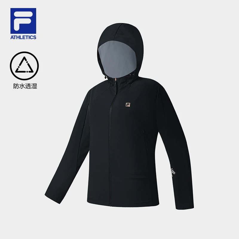 【防水透湿运动夹克】FILA/斐乐女春夏户外防风梭织外套A11W521708F