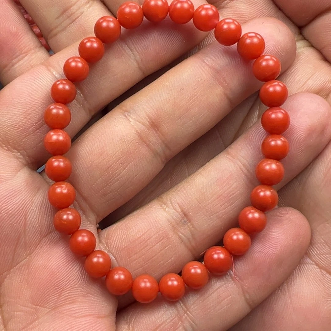 南红玛瑙保山三眼井手串 6+未镶嵌柒*?