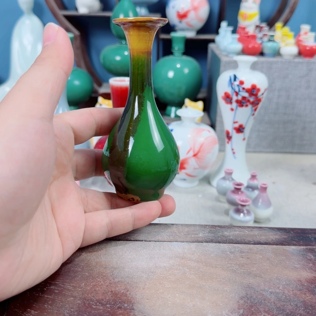 陶瓷手工小花器摆件