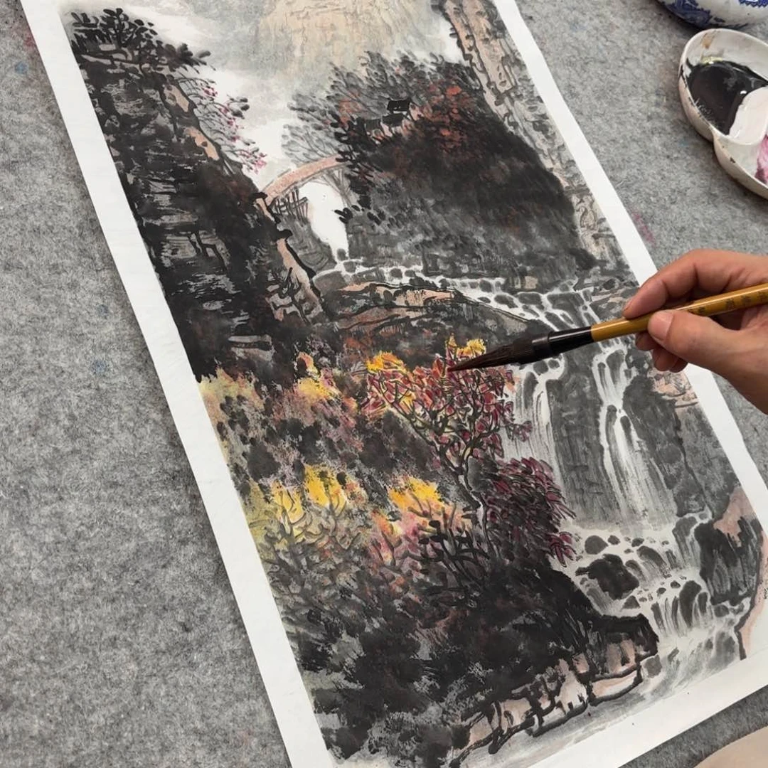 国画亲笔手绘原创