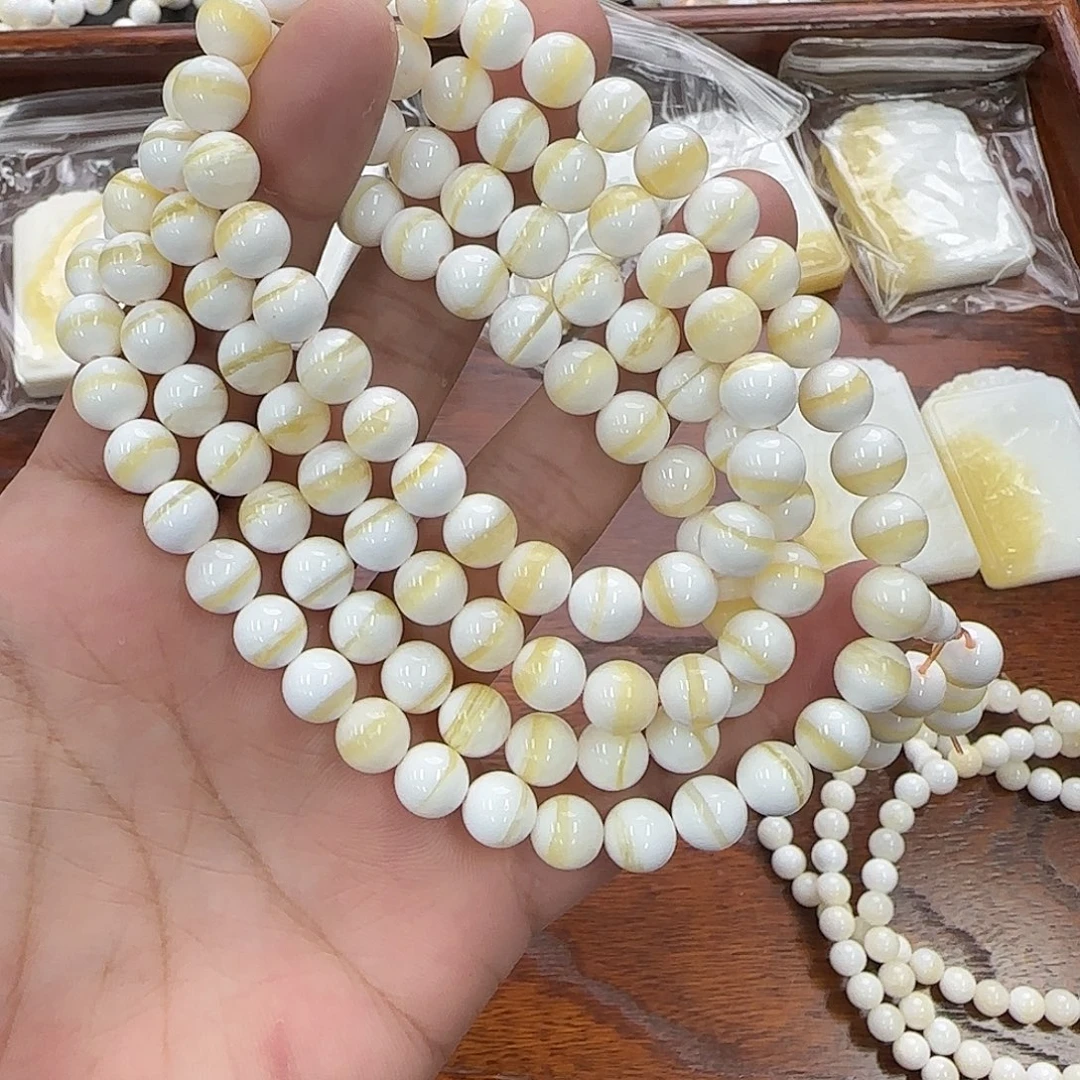 白玉菩提手串8m一线天108-005