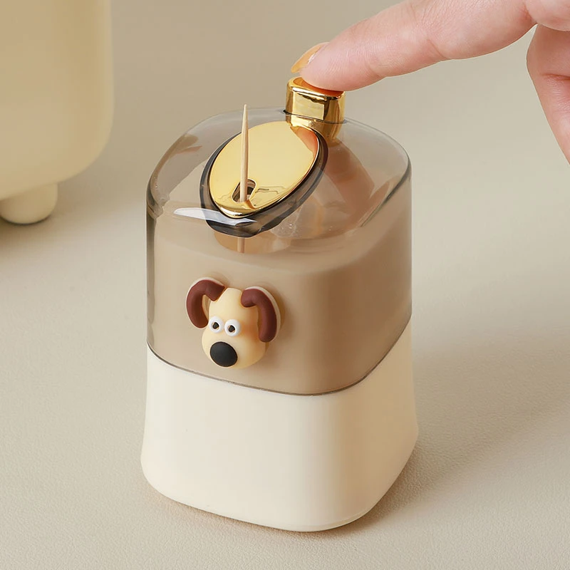 牙签盒客厅桌上按压式牙签筒家用高颜值网红创意自动弹出牙签罐