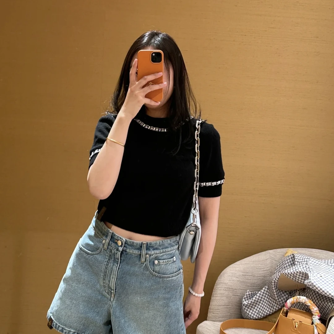 99新 LouisVuitton/路易威登 2cc358/24年新款针织上衣 羊绒 L码