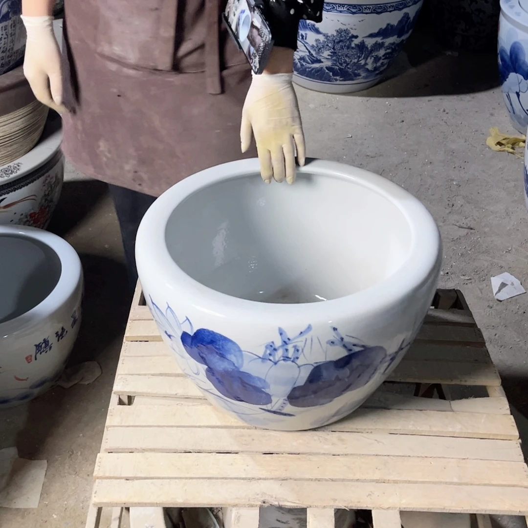 瓷片圆口兰荷花40.888888888