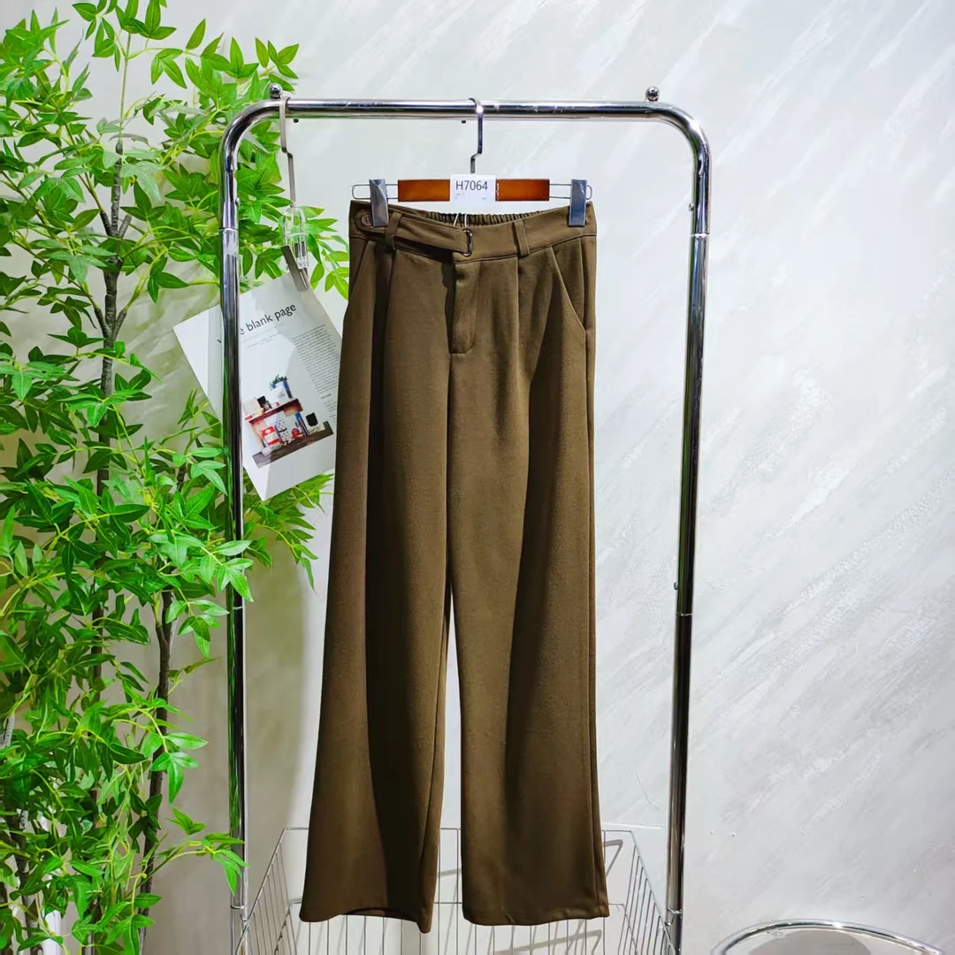 【H7064】 女士气质轻奢百搭休闲裤