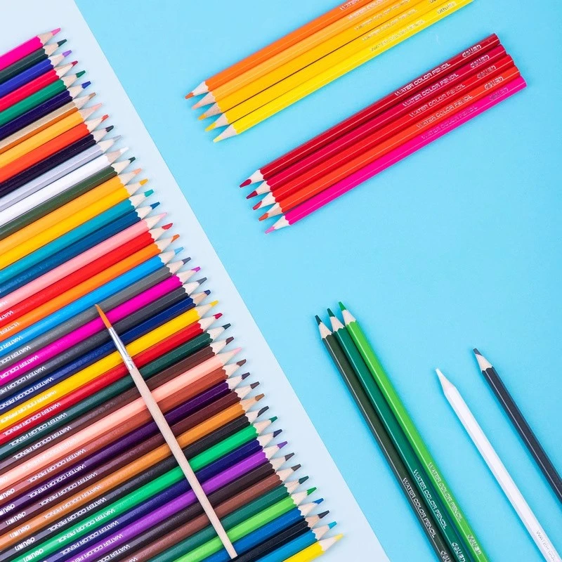 得力彩色铅笔水溶性彩铅彩笔专业手绘油性彩铅24色画画笔套装