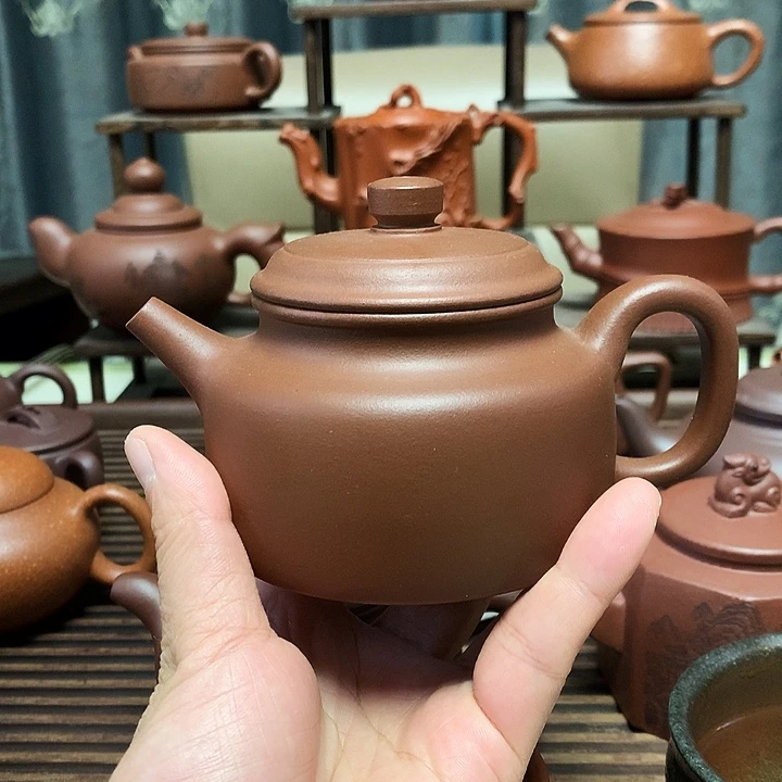 公道杯紫砂原矿紫泥德中壶容量220毫升