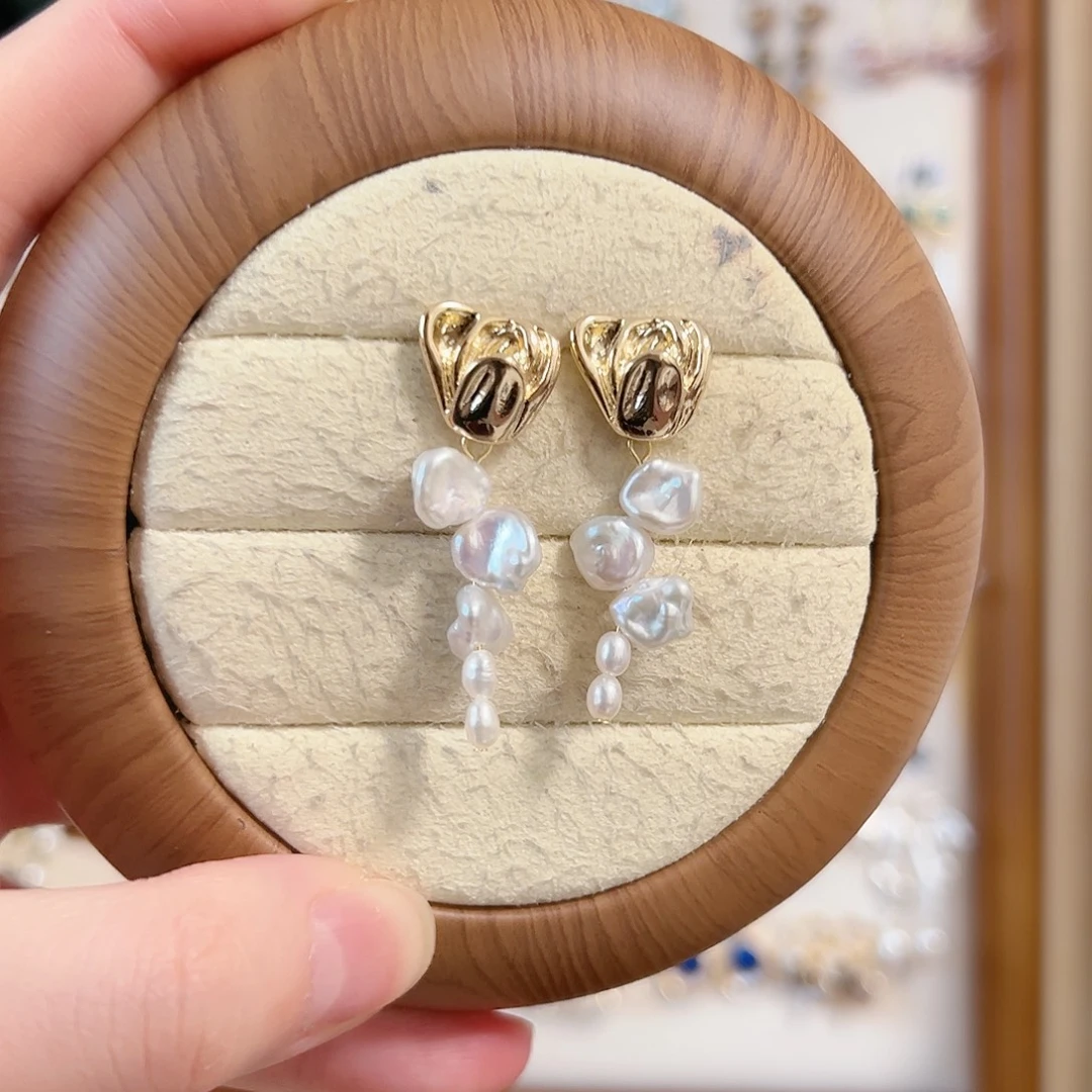 银S925镶嵌原创手作淡水珍珠