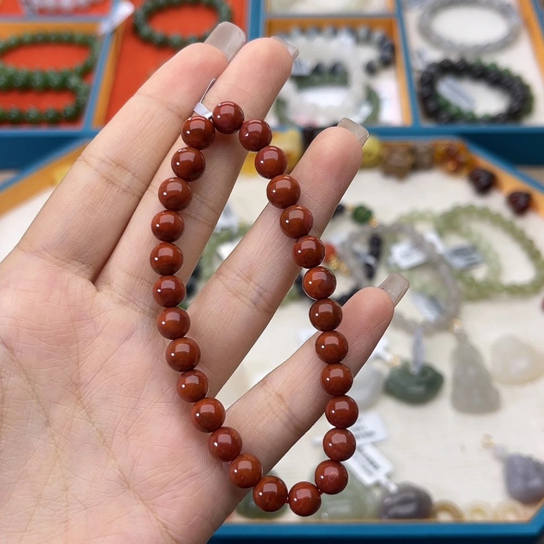 南红玛瑙未镶嵌手链w3南红7mm