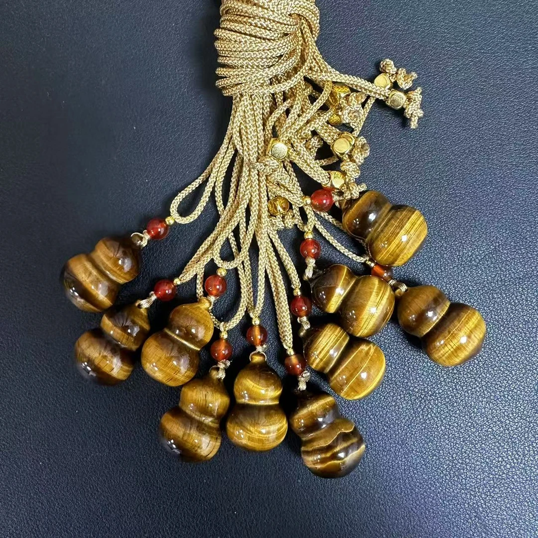 耀华珠宝天然虎睛石葫芦吊坠多样性发货拍一发一